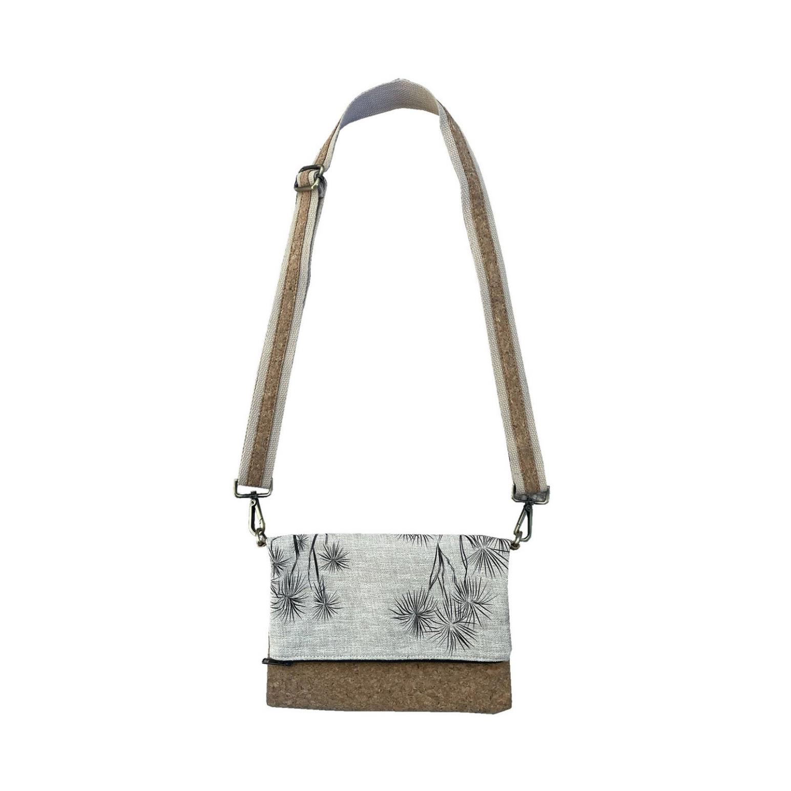 Jo Luping Ti Kouka Black On Natural Cork Fabric Bag